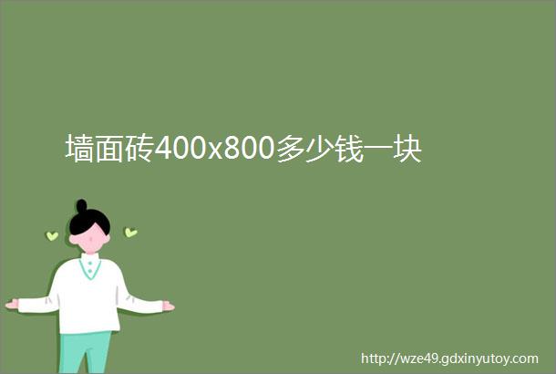 墙面砖400x800多少钱一块